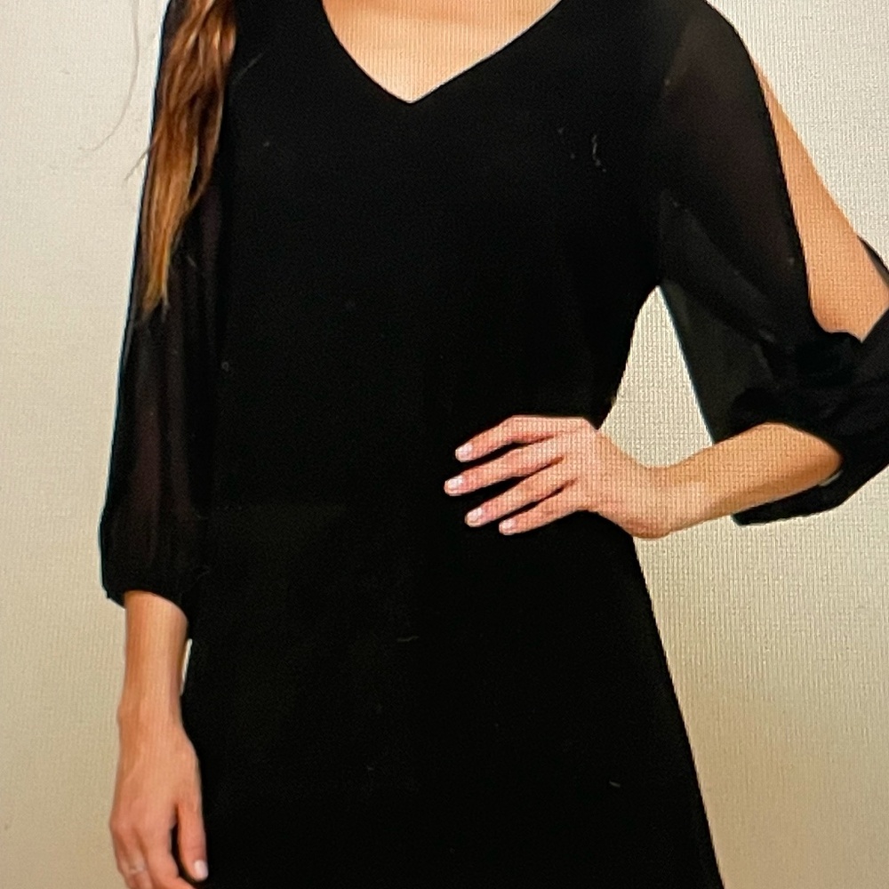 Lulu's Black Long Sleeve Mini Dress